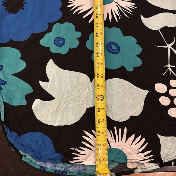 MARIMEKKO for Target Womens Long Kaftan Dress - Kukkatori Print - Blue S/M - Picture 6 of 7